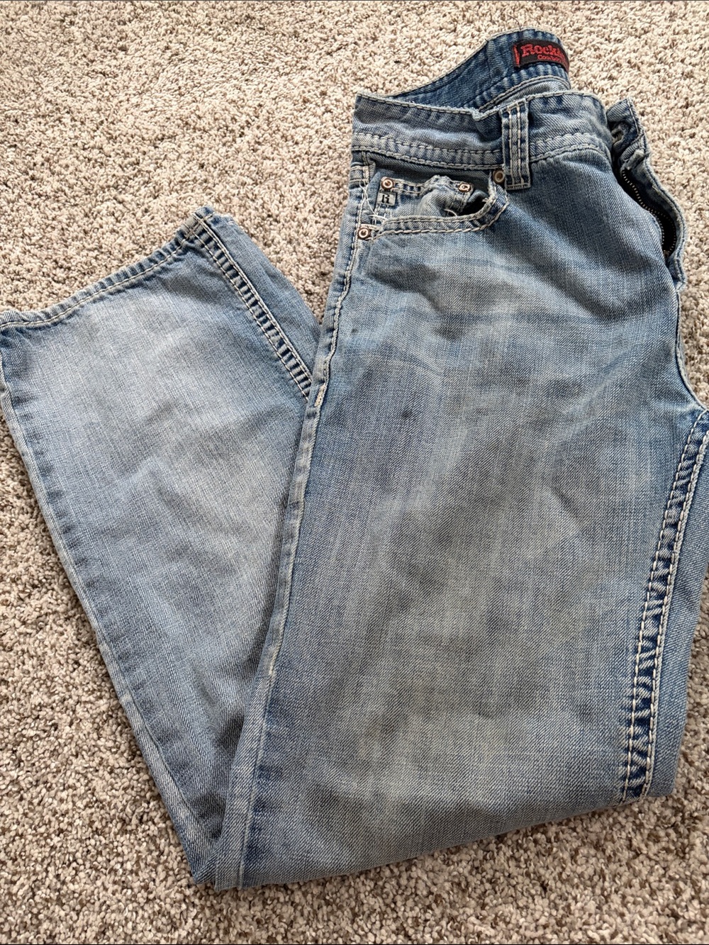 Rock & Republic Light Blue Relaxed Men's Jeans